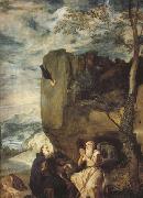 Diego Velazquez St Anthony Abbot and St.paul the Hermit (df01) oil